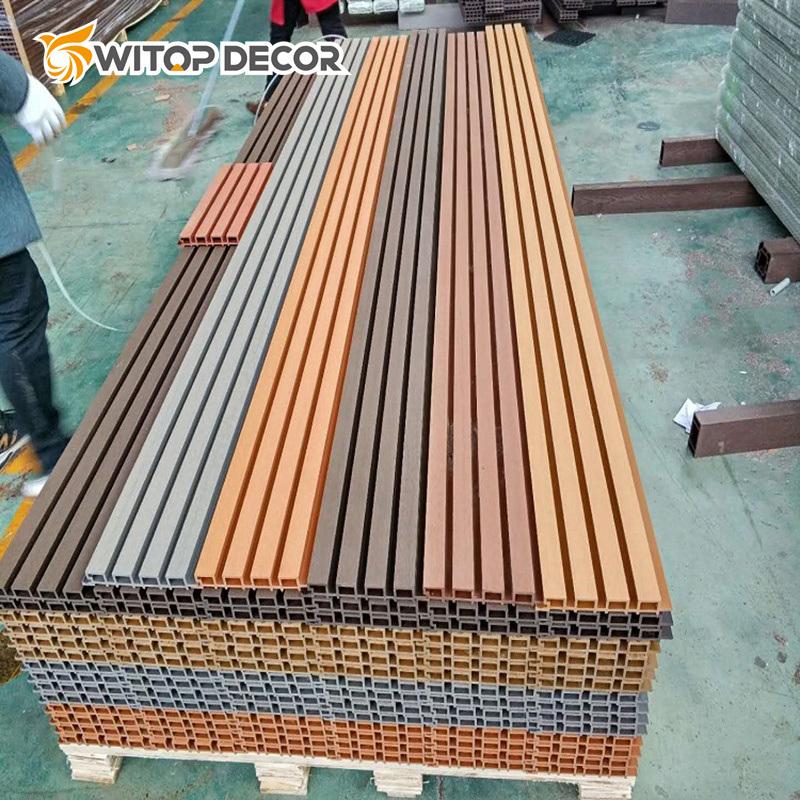 Cheapest WPC Wall Panel Wooden Alternative Wall Cladding for Living Room