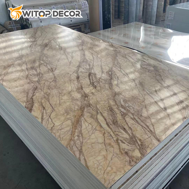 Hot Sale Wall Marble Sheets Waterproof Plastic Marble Alternative PVC Marble Panels