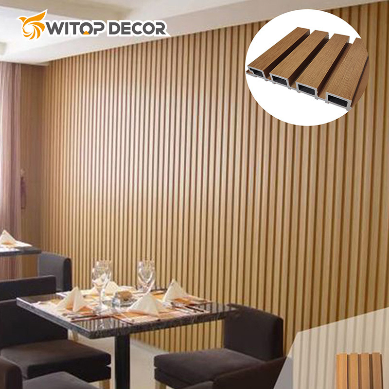 Outdoor WPC Decking Panel Wall Cladding Easy to Install Wall Panel