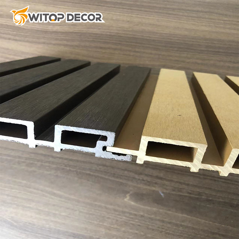 Wood PVC WPC Wall Cladding Fluted Panels Wood Siding Panel