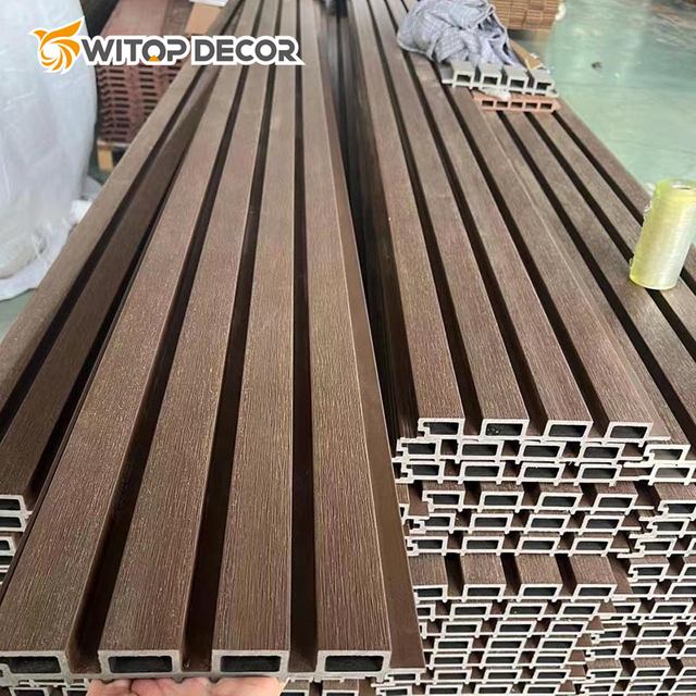 Waterproof Solid Wood Plastic Composite Wall Decorative Panel WPC Cladding