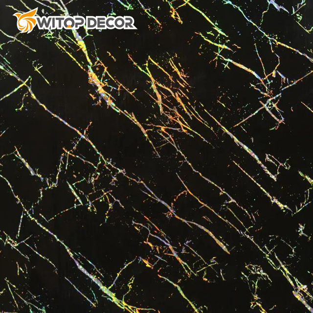 Design Easy to Install Fireproof PVC Marble Sheet