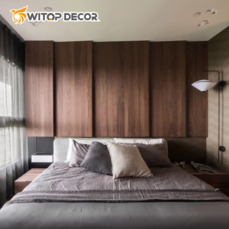 Witop WPC Factory OEM Bamboo with Charcoal Veneer Board Bamboo Charcoal Decoration