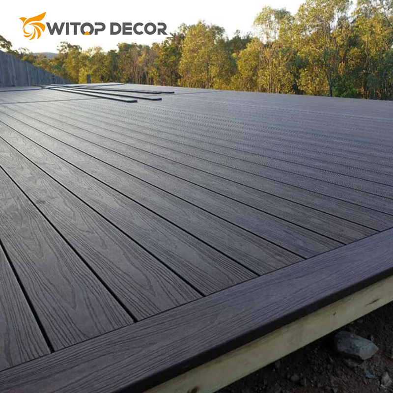 Solid Co-Extrusion WPC Decking Wood Plastic Composite Decking Outdoor
