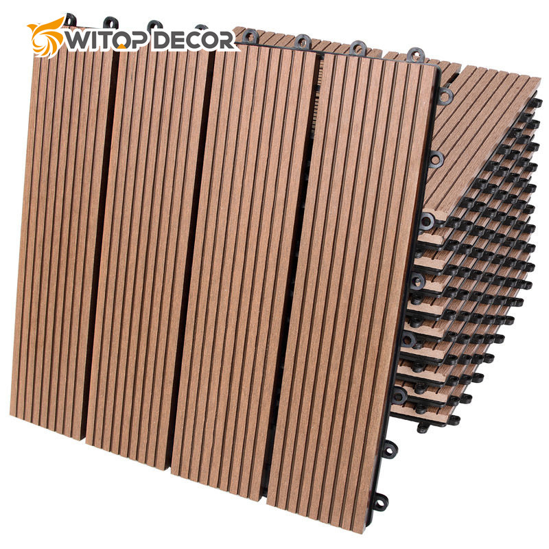 Solid Co-Extrusion WPC Decking Wood Plastic Composite Decking Outdoor