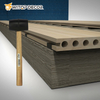 Waterproof and Sun-Resistant Wood-Plastic Flooring for Outdoor Courtyards WPC Decking