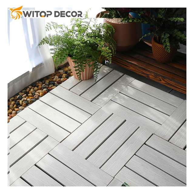 High Quality Co-Extrusion WPC Decking Exterior Decorative Material for Swimming Pool