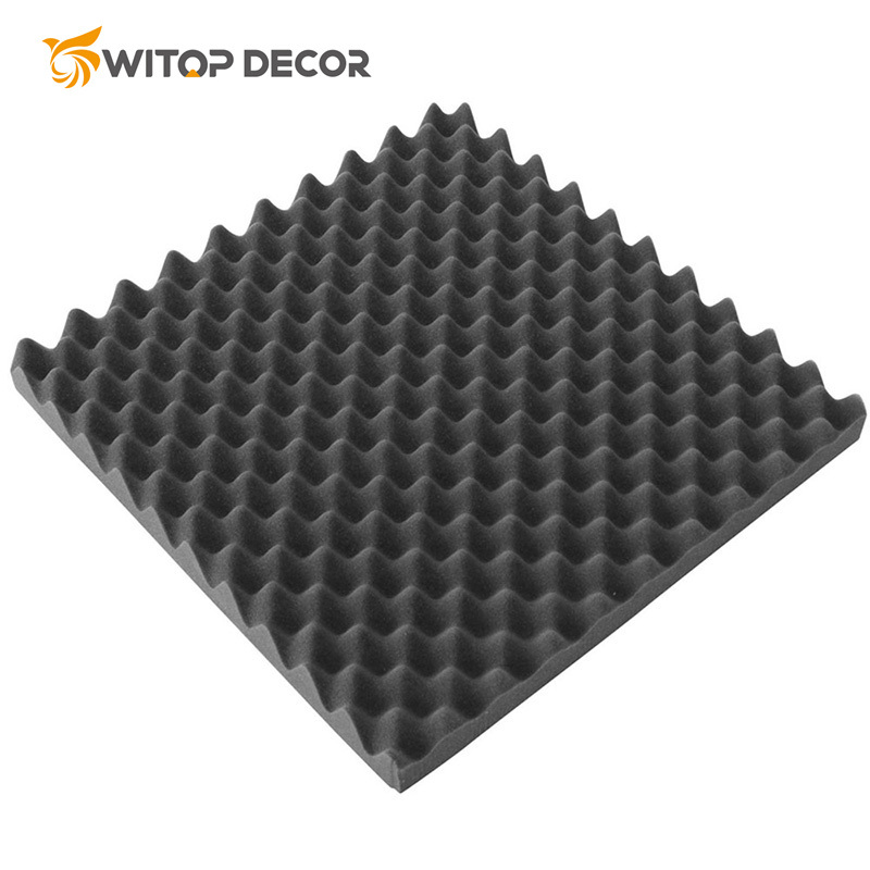 Black MDF Wall Panel Polyester Acoustic Panel Wooden Slat Wall Panel