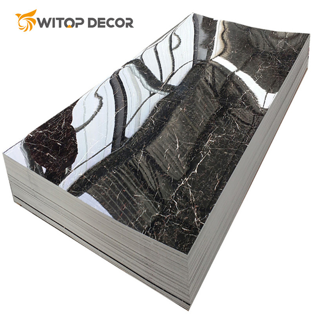 Super Smooth Wear-Resisting UV Marble Sheet PVC Wall Panel