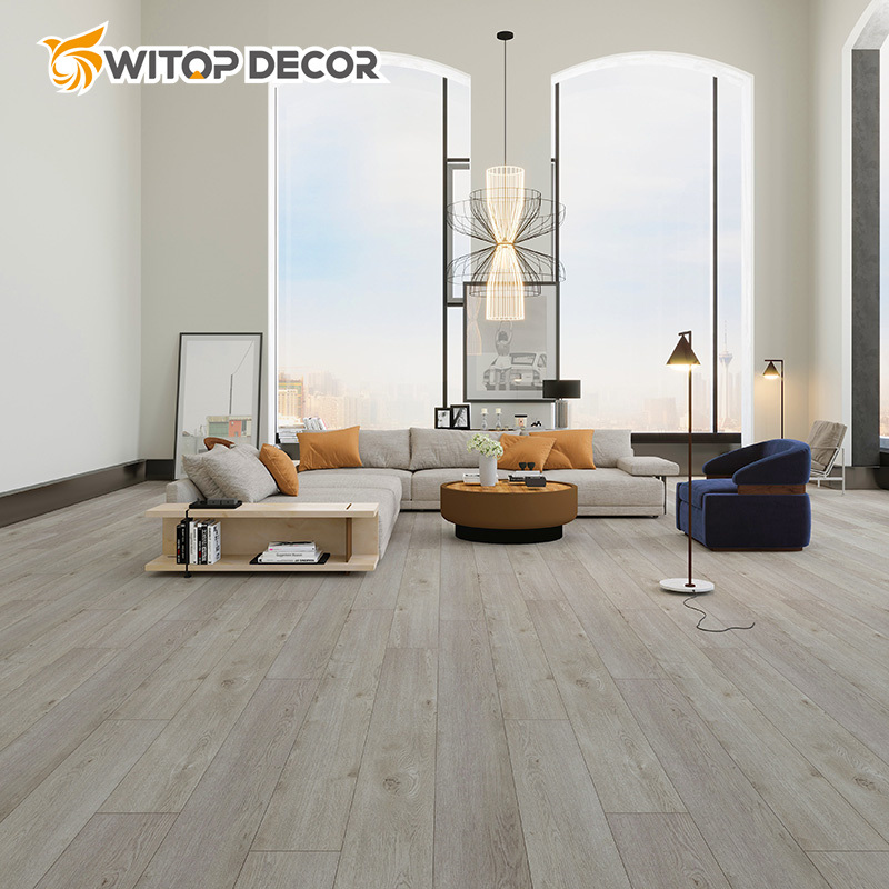 Retro Splicing Wood Grain Spc Vinyl Click Flooring