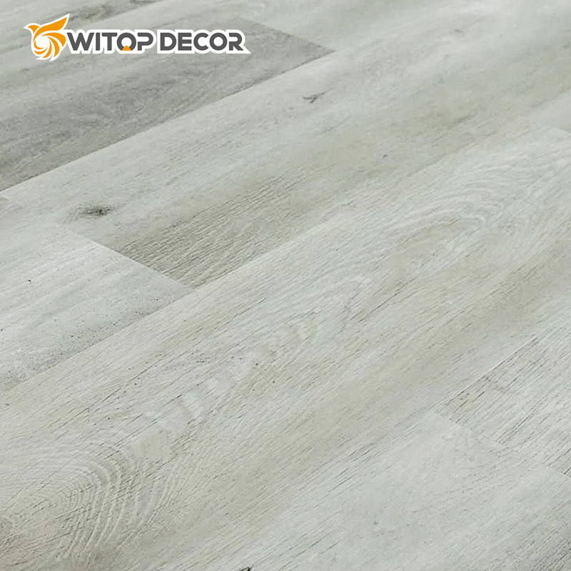 Embossed Texture Brown Wood Effect Laminate Spc Vinyl Material Flooring on Sale