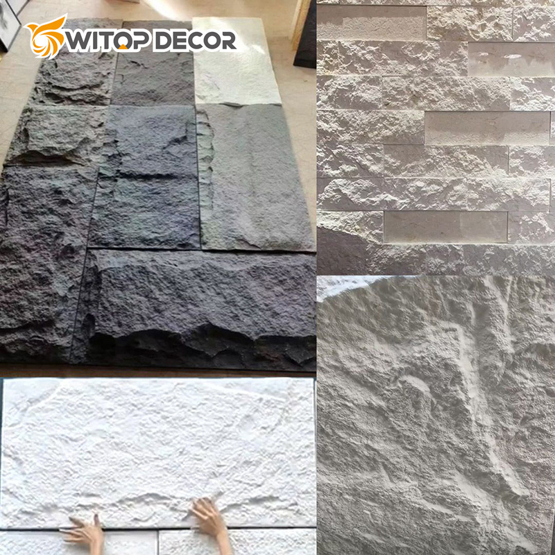 Hot Selling Luxury Artificial Stone PU Stone Wall Panel for Interior Decoration