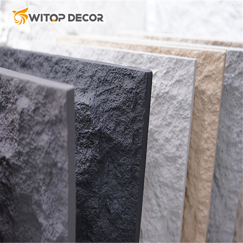 Hot Sales Faux Stone Wall Panel PU Rock Veneer Exterior Artificial PU Stone Wall Panel