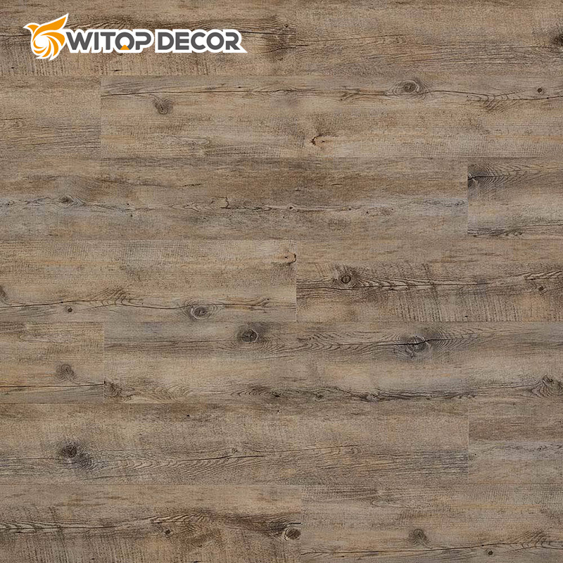Dark Grey Wooden PVC Flooring Spc Flooring for Commercial