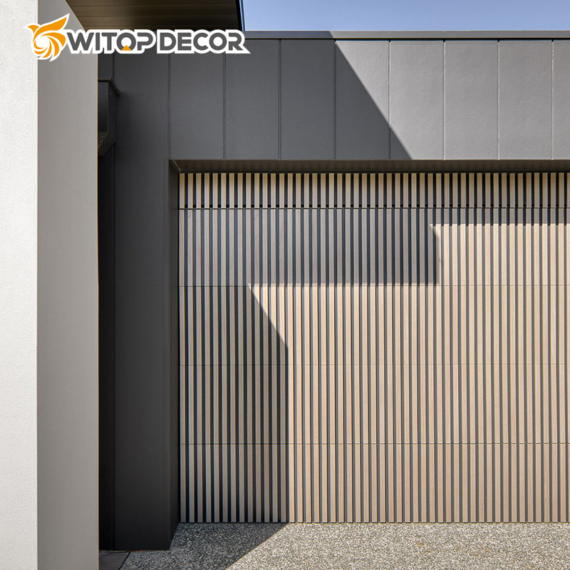 Ecofriendly Wall Cladding Wall Cover Wood Plastic Composite 3D Wood Grain Panel for Exterior Wall