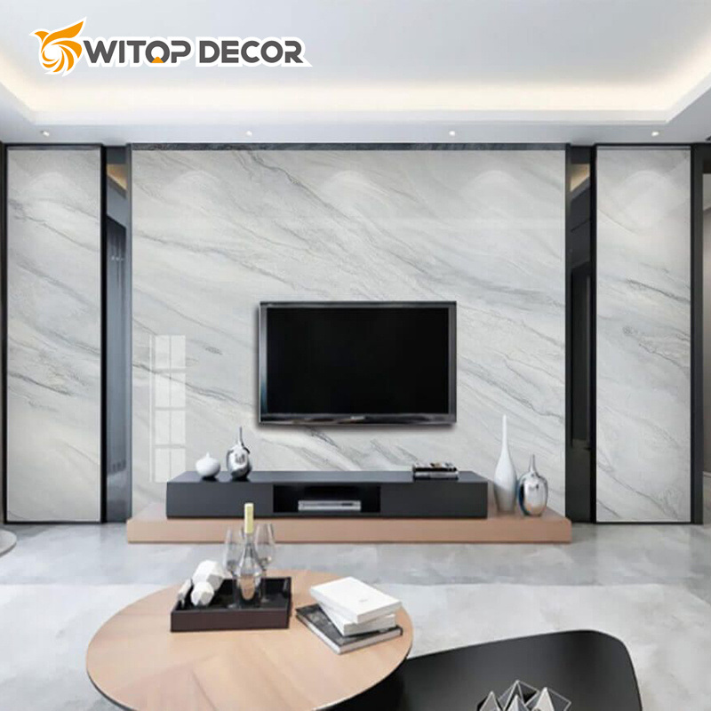 Interior Cladding Bending Wall Panel PVC Panel UV Marble Sheet 3D Print UV Wall Panel
