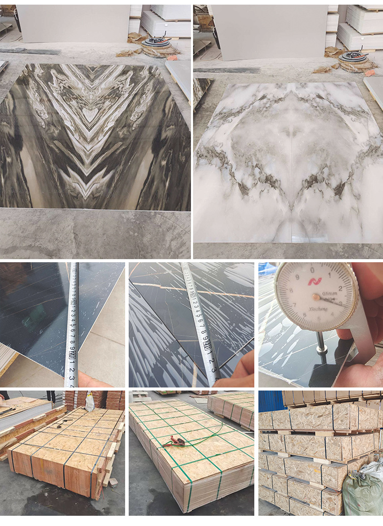 Interior Cladding Bending Wall Panel PVC Panel UV Marble Sheet 3D Print UV Wall Panel