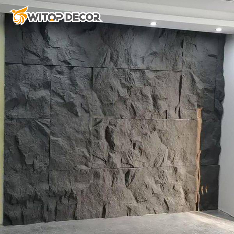 Witop OEM Factory Price New Design Artificial Stone Polyurethane 3D PU Faux Stone Wall Panel