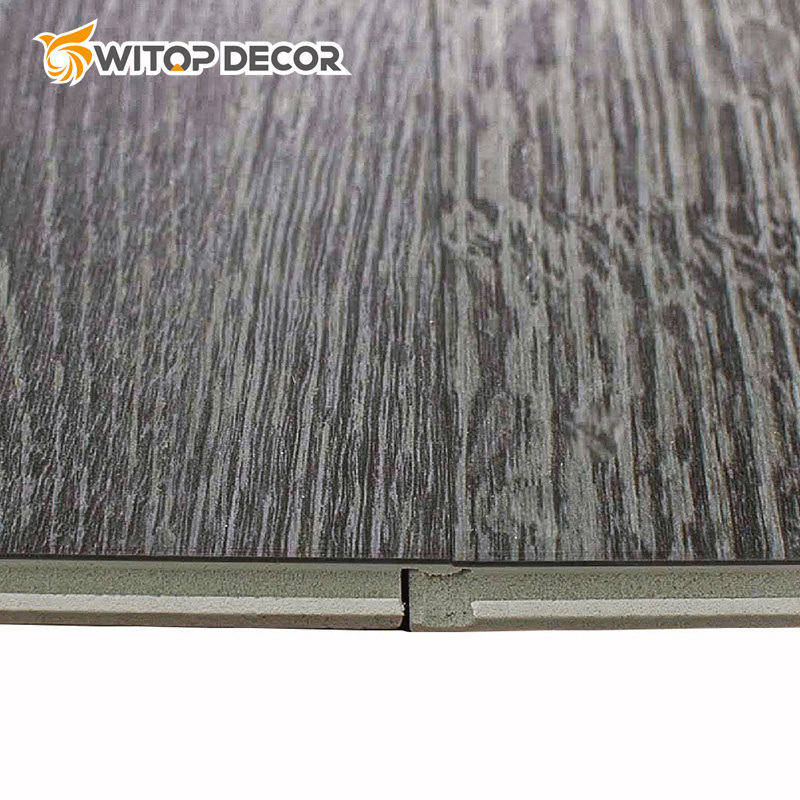 Home Decoration Click Installation Wood Grain Hybrid Spc Flooring