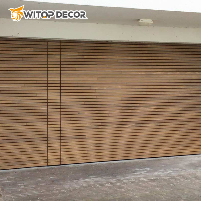 Exterior 3D WPC Panel Wall Covering Facade Luxury Brand Wallpaper Timber Composite Wall Cladding