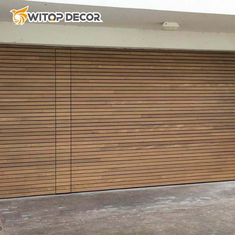 Exterior 3D WPC Panel Wall Covering Facade Luxury Brand Wallpaper Timber Composite Wall Cladding