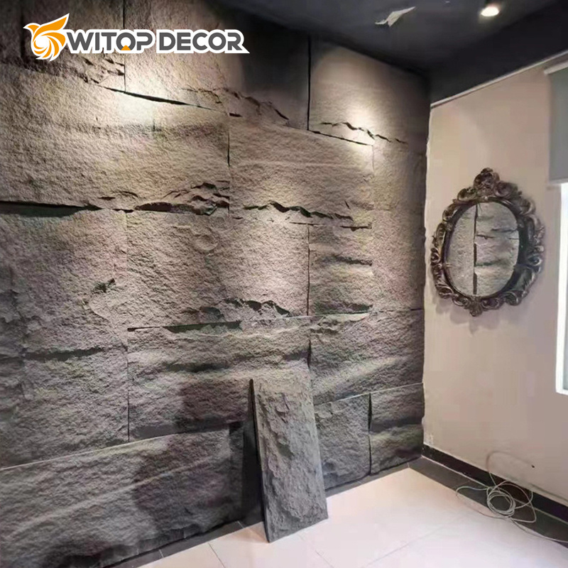 Factory Wholesale Price Lightweight Polyurethane Stone Waterproof PU Stone Polyurethane Stone Panel