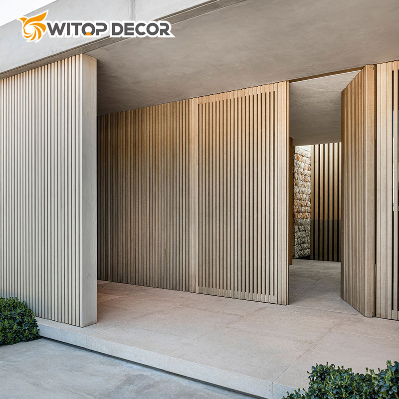 Cheaper Price Decorative Building Materials Economical Wooden Grain PVC WPC Wall Panels