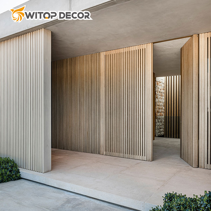 Cheaper Price Decorative Building Materials Economical Wooden Grain PVC WPC Wall Panels