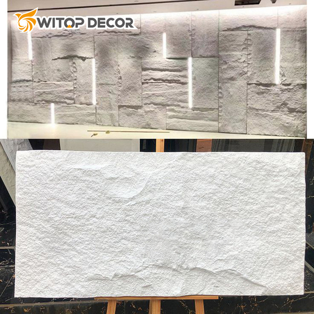 Wholesale 2023 New Design Beautiful Decorative PU Polyurethane Faux Stone Wall Panel