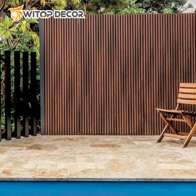 Customized Colored Style Solid Slats Timber Wooden Cladding Products Plank Panel
