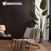 DIY 21mm Natural Walnut and Oak Acoustic Slat Wood Wall Panels for Meeting Room