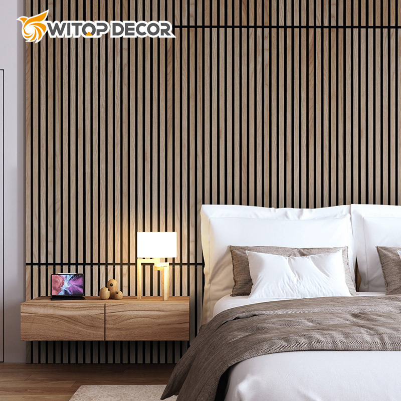 Sound Proof Custom Moisture-Proof Mildew-Proof Wood Slat Acoustical Panels