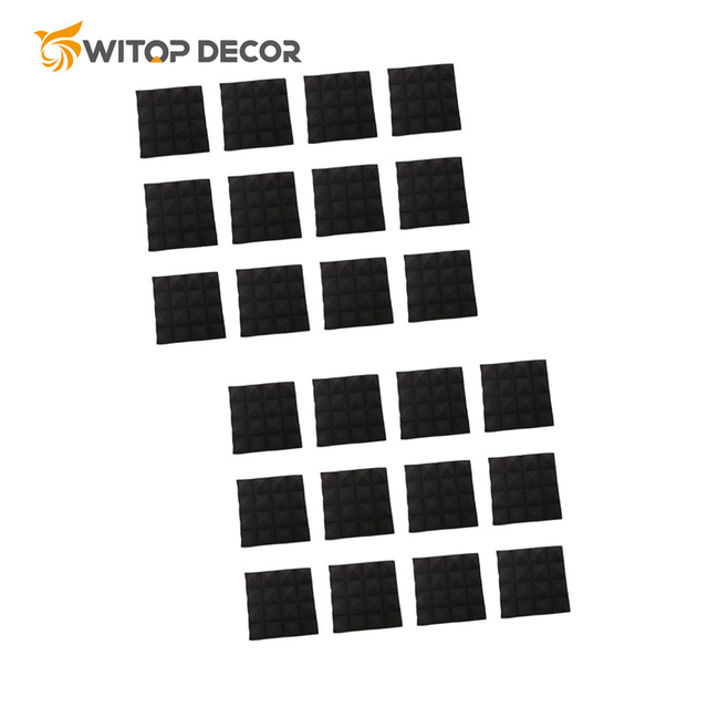 Acoustic Sound Proof Wall Panels Adhesive Polyester Fiber Acoustic Panels