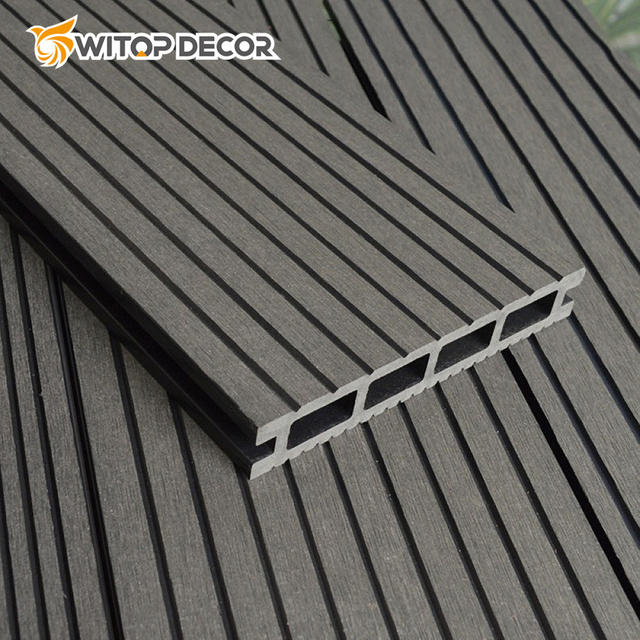 New Co-Extrusion Wood Texture WPC Decking Outdoor