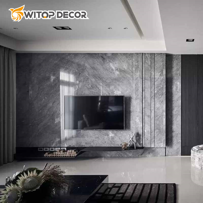 Interior Wall Panel PVC Panel UV Marble Sheet 3D Print UV Wall Panel