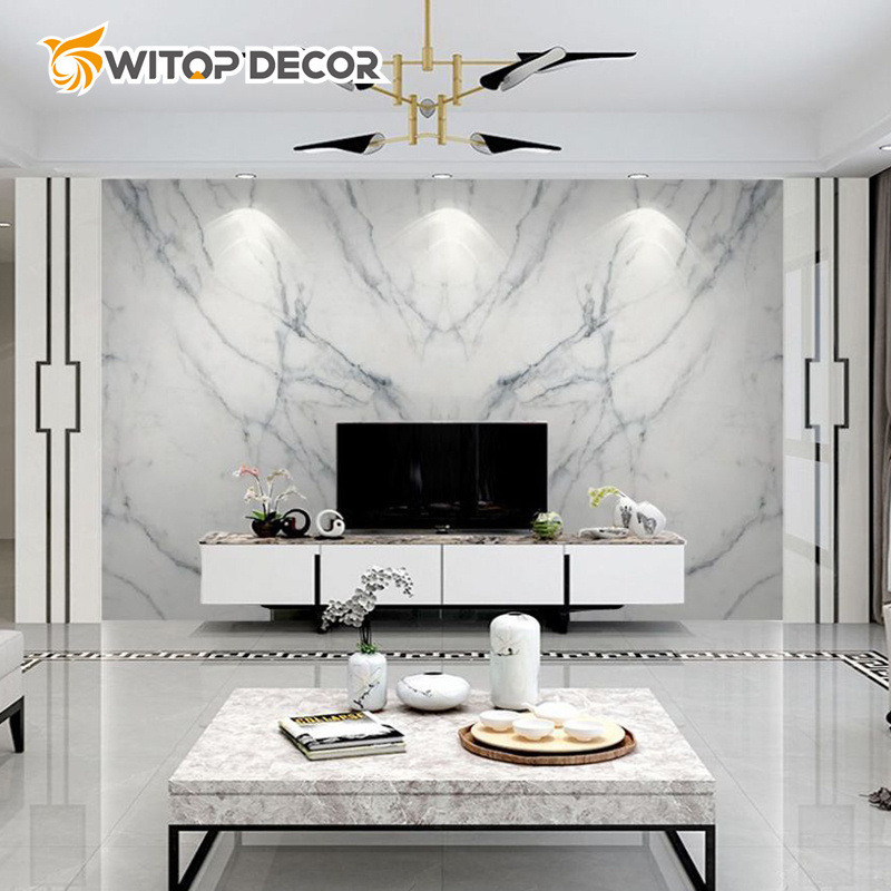 Marble Substitutes PVC Marble Sheet Glossy 1220*2900*3mm Plastic Sheet PVC Faux Marble