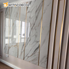 3D PVC Wall Panel PVC Wall Panel Marble Interior Decoration Wall Panel PVC
