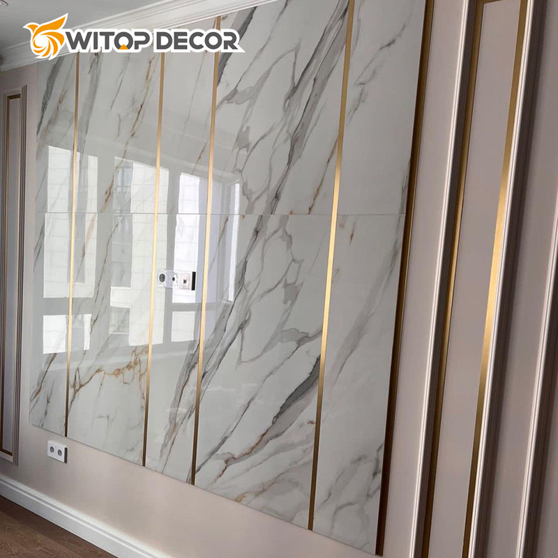 3D PVC Wall Panel PVC Wall Panel Marble Interior Decoration Wall Panel PVC