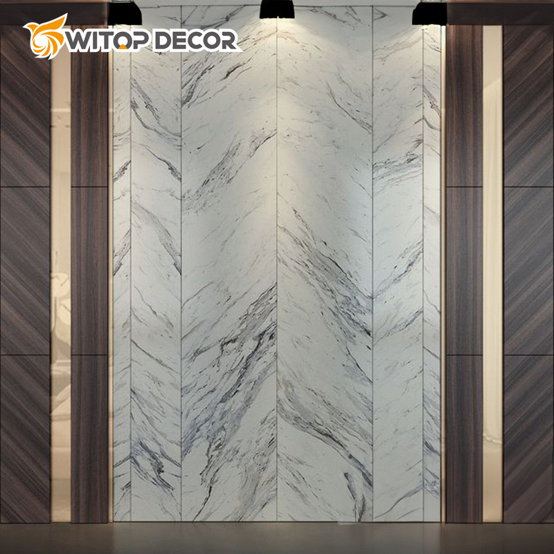 Low Mantaince Artificial PVC Texture Marble Sheet UV Marble Sheet PVC Marble Wall Panel