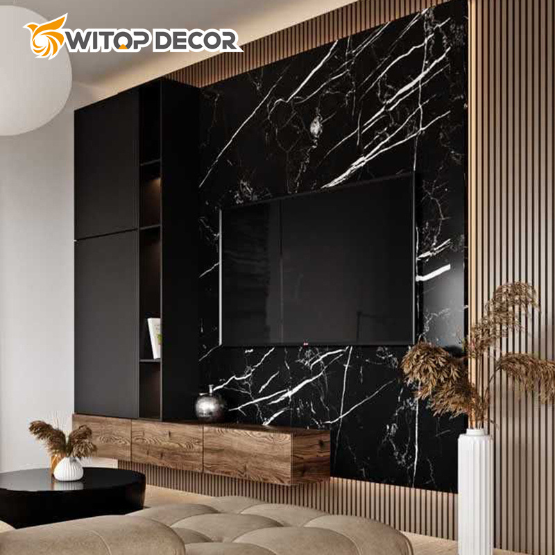 Luxury PVC UV Panel Wall Boards 3D UV Marble Sheet for Wall Decoration