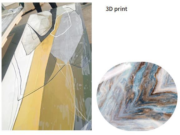1.22m*2.44m 3mm Anti-Corrosive UV Coating High Gloss PVC UV Wall Marble Sheet