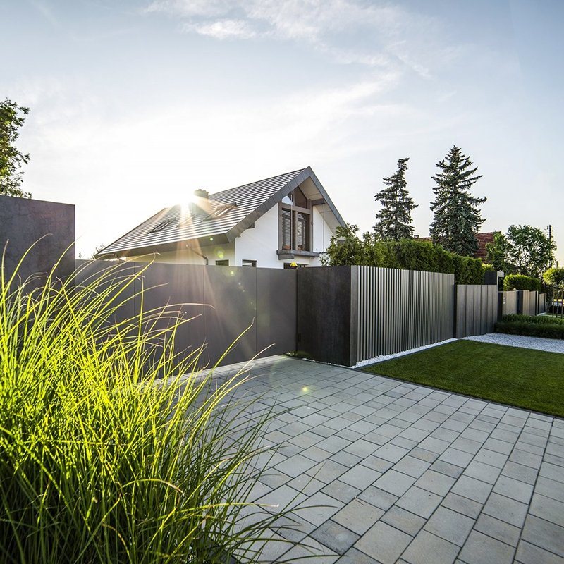 Co-Extrusion Wood Plastic Composite Fence WPC Fence Wall Panel Outdoor