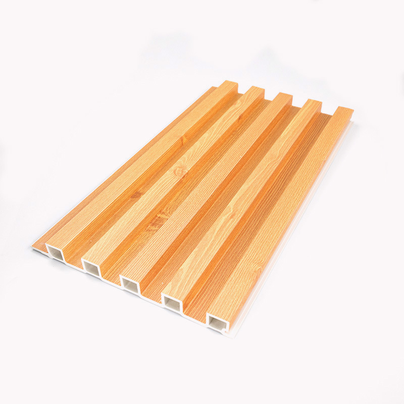 Rich and Inviting Wood Slat Panel for a Cozy Atmosphere