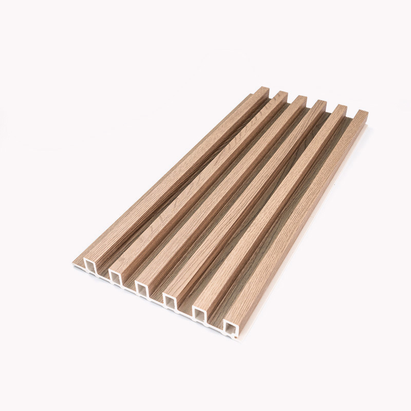 Combination of WPC Wall Panel and Wood Slats for a Unique Look