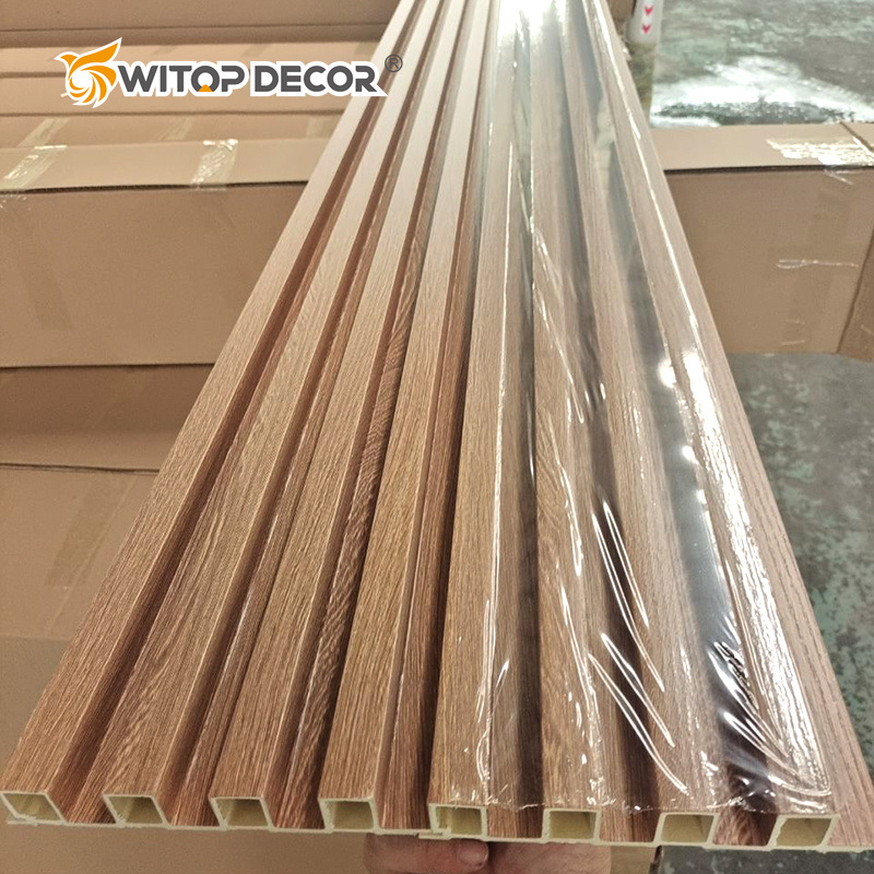 Interior Wall Decoration Wooden Design Laminated WPC Wall Panels