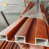 Factory Price High Quality Water-Proof Outdoor 3D WPC Wall Panel White Coextruded Panel Slat WPC Wall Panel