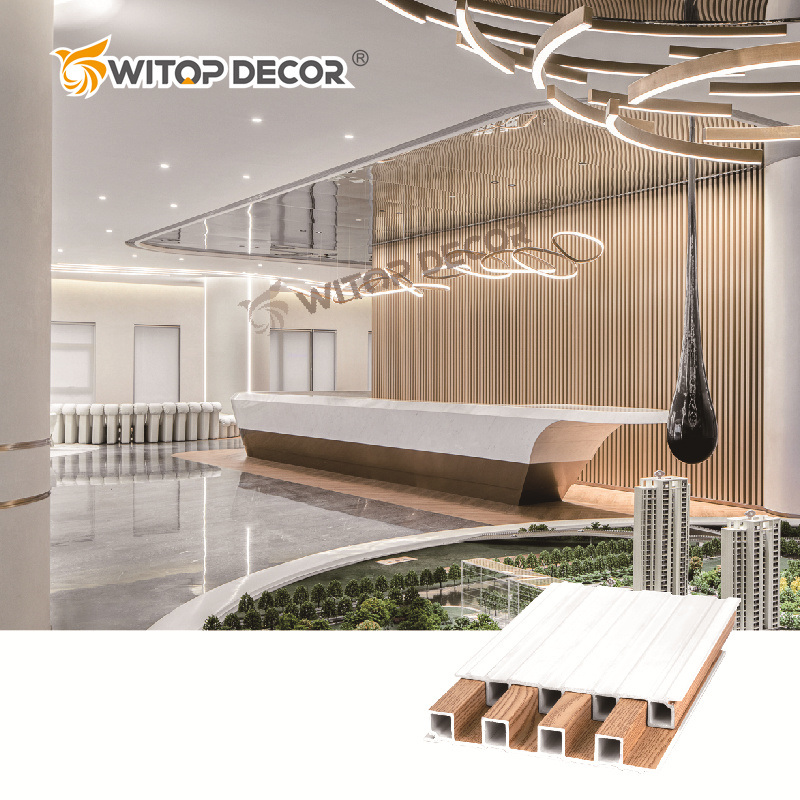 Quick Install Decorative WPC Wall Panel 600mm*9mm for Home or Hotel