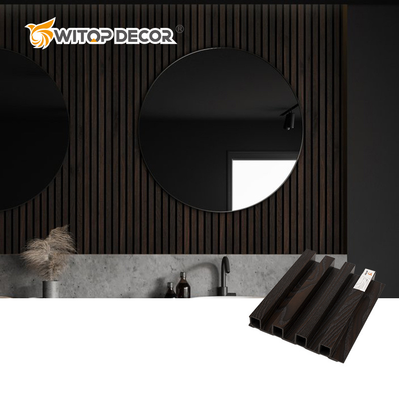 Chanta Pared WPC Factory Embossed Wooden Grains Wall Panel Cladding