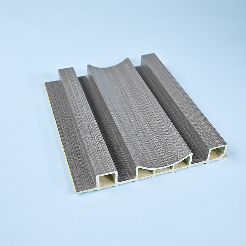 Pink Reliable PVC Cladding Outdoor WPC Wall Panel