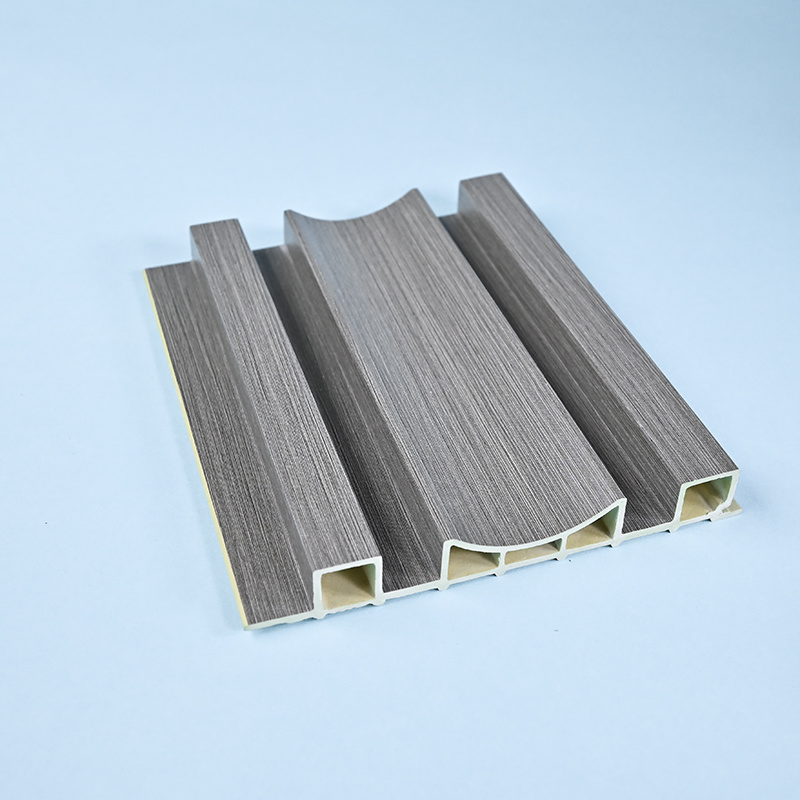 Pink Reliable PVC Cladding Outdoor WPC Wall Panel